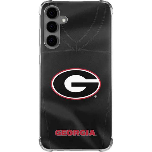 University of Georgia Black Jersey Galaxy S24 Plus Clear Case